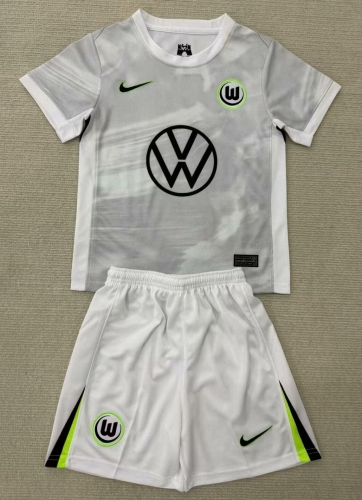 2526 Wolfsburg away kids kit
